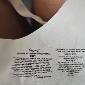 Soma Cream Full Coverage Bra